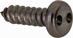 Made in USA - #6 Pan Head Spanner Sheet Metal Screw - Stainless Steel, 1/2" Length Under Head, Grade 18-8 - Caliber Tooling