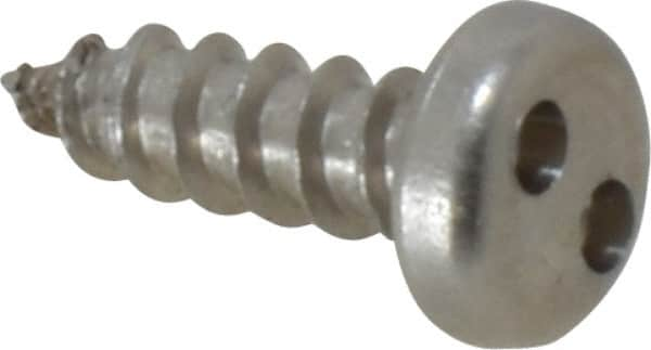 Made in USA - #8 Pan Head Spanner Sheet Metal Screw - Stainless Steel, 1/2" Length Under Head, Grade 18-8 - Caliber Tooling