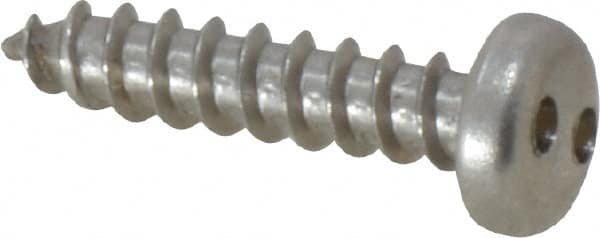 Made in USA - #8 Pan Head Spanner Sheet Metal Screw - Stainless Steel, 3/4" Length Under Head, Grade 18-8 - Caliber Tooling