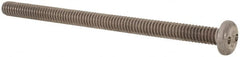 Made in USA - 1/4-20 UNC, 4" OAL Spanner Drive Machine Screw - Pan Head, Grade 18-8 Stainless Steel, Uncoated, Without Washer - Caliber Tooling