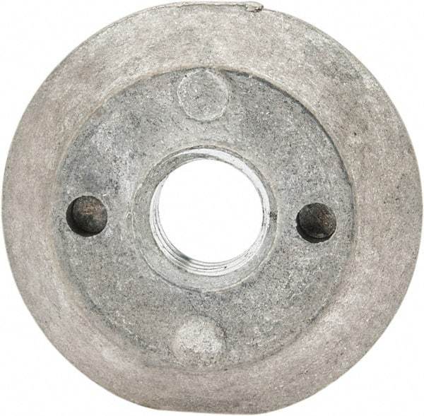 Made in USA - 5/16-18, Alloy Steel, Zinc Plated, Right Hand Spherical Fixture Nut - 1/4" High - Caliber Tooling