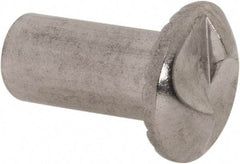 Value Collection - #10-24 Thread Screw & Barrel, Truss Head, One Way Drive, Stainless Steel Sex Bolt & Binding Post - 1/2" Length Under Head, 1/2" Long Barrel, Grade 18-8 - Caliber Tooling