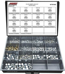 Value Collection - 1/4-20 to 5/8-18 Thread, 435 Piece Steel Nut Assortment - Grade 2 - Caliber Tooling