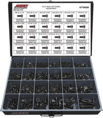 Value Collection - 965 Piece Alloy Steel Flat Head Cap Screws - #8-32 to 1/2-13 Thread - Caliber Tooling