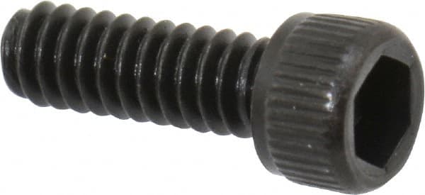 Unbrako - #2-56 UNC Hex Socket Drive, Socket Cap Screw - Alloy Steel, Black Oxide Finish, 1/4" Length Under Head - Caliber Tooling