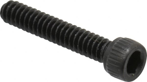 Unbrako - #4-40 UNC Hex Socket Drive, Socket Cap Screw - Alloy Steel, Black Oxide Finish, 5/8" Length Under Head - Caliber Tooling