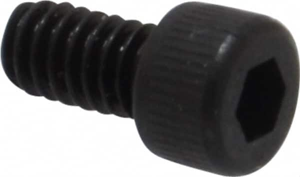 Unbrako - #5-40 UNC Hex Socket Drive, Socket Cap Screw - Alloy Steel, Black Oxide Finish, 1/4" Length Under Head - Caliber Tooling