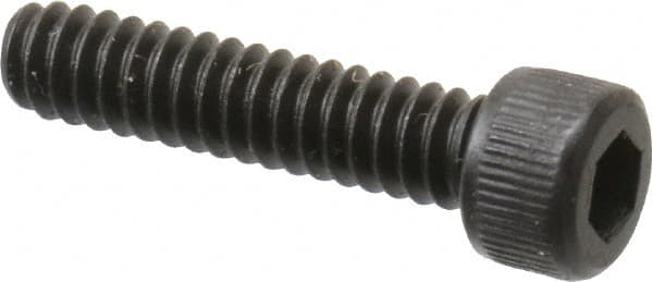 Unbrako - #6-32 UNC Hex Socket Drive, Socket Cap Screw - Alloy Steel, Black Oxide Finish, 5/8" Length Under Head - Caliber Tooling