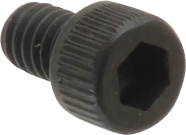 Unbrako - #8-32 UNC Hex Socket Drive, Socket Cap Screw - Alloy Steel, Black Oxide Finish, 1/4" Length Under Head - Caliber Tooling