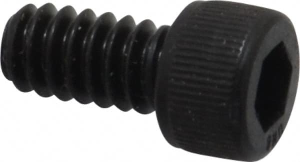 Unbrako - #10-24 UNC Hex Socket Drive, Socket Cap Screw - Alloy Steel, Black Oxide Finish, 3/8" Length Under Head - Caliber Tooling