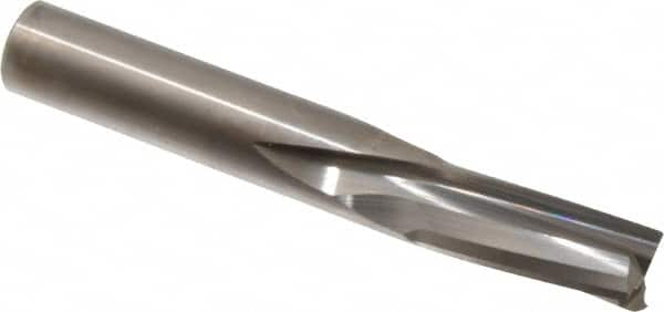 Onsrud - 1/2" Cutting Diam x 1-1/8" Length of Cut, 3 Flute, Downcut Spiral Router Bit - Uncoated, Right Hand Cut, Solid Carbide, 3-1/2" OAL x 1/2" Shank Diam, Three Edge, 10° Helix Angle - Caliber Tooling