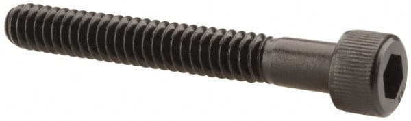 Unbrako - #10-24 UNC Hex Socket Drive, Socket Cap Screw - Alloy Steel, Black Oxide Finish, 1-1/2" Length Under Head - Caliber Tooling