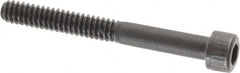 Unbrako - #10-24 UNC Hex Socket Drive, Socket Cap Screw - Alloy Steel, Black Oxide Finish, 1-3/4" Length Under Head - Caliber Tooling