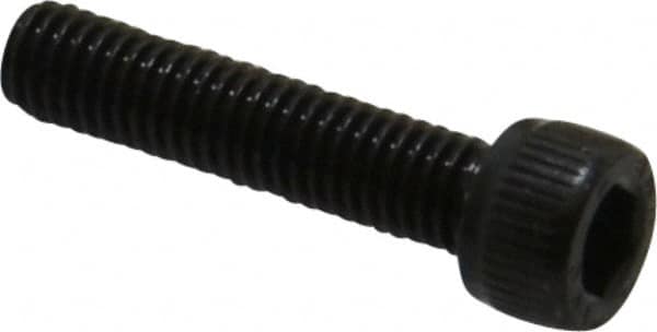 Unbrako - #10-32 UNF Hex Socket Drive, Socket Cap Screw - Alloy Steel, Black Oxide Finish, 7/8" Length Under Head - Caliber Tooling