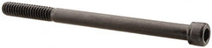 Unbrako - 1/4-20 UNC Hex Socket Drive, Socket Cap Screw - Alloy Steel, Black Oxide Finish, 3-1/2" Length Under Head - Caliber Tooling