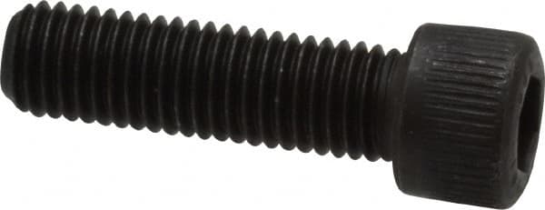 Unbrako - 1/4-28 UNF Hex Socket Drive, Socket Cap Screw - Alloy Steel, Black Oxide Finish, 7/8" Length Under Head - Caliber Tooling