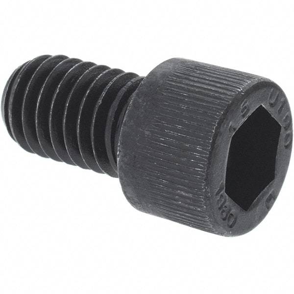 Unbrako - 1-1/2 - 6 UNC Hex Socket Drive, Socket Cap Screw - Alloy Steel, Black Oxide Finish, 3" Length Under Head - Caliber Tooling