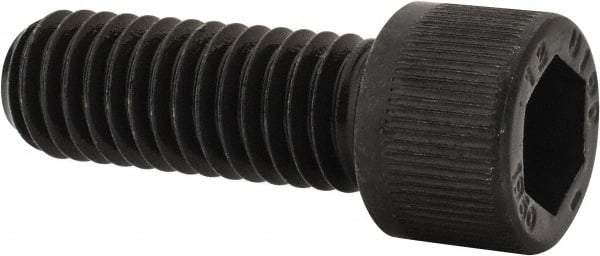 Unbrako - 7/16-14 UNC Hex Socket Drive, Socket Cap Screw - Alloy Steel, Black Oxide Finish, 1-1/4" Length Under Head - Caliber Tooling