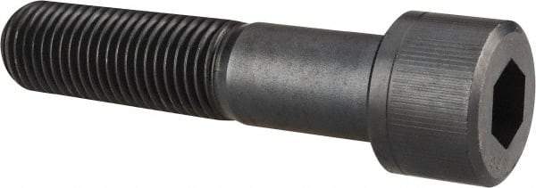 Unbrako - 1-1/4 - 7 UNC Hex Socket Drive, Socket Cap Screw - Alloy Steel, Black Oxide Finish, 5-1/2" Length Under Head - Caliber Tooling