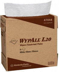 WypAll - L20 Dry General Purpose Wipes - Pop-Up, 16-3/4" x 9" Sheet Size, White - Caliber Tooling