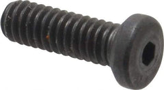 Unbrako - #8-32 UNC Hex Socket Drive, Low Socket Cap Screw - Alloy Steel, Black Oxide Finish, 1/2" Length Under Head - Caliber Tooling