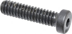 Unbrako - 1/4-20 UNC Hex Socket Drive, Low Socket Cap Screw - Alloy Steel, Black Oxide Finish, 1" Length Under Head - Caliber Tooling