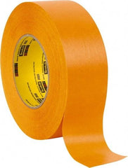 3M - 2" Wide x 60 Yd Long Orange Paper Masking Tape - Series 2525, 9.5 mil Thick, 49 In/Lb Tensile Strength - Caliber Tooling