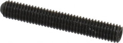 Unbrako - #10-32 UNF, 1-1/4" OAL, Cup Point Set Screw - Grade 8 Alloy Steel, 3/32" Key - Caliber Tooling