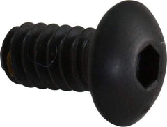 Unbrako - #4-40 UNC Hex Socket Drive, Button Screw - Alloy Steel, Black Oxide Finish, 1/4" Length Under Head - Caliber Tooling