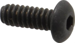 Unbrako - #6-32 UNC Hex Socket Drive, Button Screw - Alloy Steel, Black Oxide Finish, 3/8" Length Under Head - Caliber Tooling