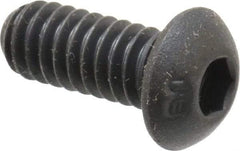 Unbrako - 1/4-20 UNC Hex Socket Drive, Button Screw - Alloy Steel, Black Oxide Finish, 5/8" Length Under Head - Caliber Tooling