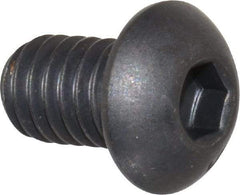 Unbrako - 5/16-18 UNC Hex Socket Drive, Button Screw - Alloy Steel, Black Oxide Finish, 1/2" Length Under Head - Caliber Tooling