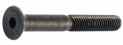 Unbrako - M10x1.50 Metric Coarse Hex Socket Drive, 90 to 92° Flat Screw - Grade 12.9 Alloy Steel, Black Oxide Finish, 45mm OAL - Caliber Tooling