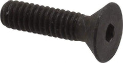 Unbrako - #8-32 UNC Hex Socket Drive, 82° Flat Screw - Alloy Steel, Black Oxide Finish, 5/8" OAL - Caliber Tooling