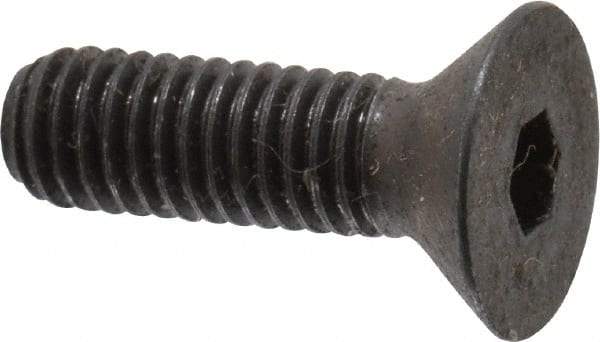 Unbrako - #10-32 UNF Hex Socket Drive, 82° Flat Screw - Alloy Steel, Black Oxide Finish, 5/8" OAL - Caliber Tooling