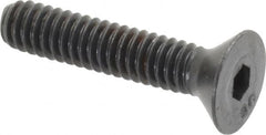 Unbrako - 1/4-20 UNC Hex Socket Drive, 82° Flat Screw - Alloy Steel, Black Oxide Finish, 1-1/4" OAL - Caliber Tooling