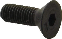 Unbrako - 1/4-28 UNF Hex Socket Drive, 82° Flat Screw - Alloy Steel, Black Oxide Finish, 3/4" OAL - Caliber Tooling