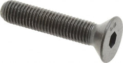 Unbrako - 1/4-28 UNF Hex Socket Drive, 82° Flat Screw - Alloy Steel, Black Oxide Finish, 1-1/4" OAL - Caliber Tooling