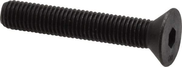 Unbrako - 1/4-28 UNF Hex Socket Drive, 82° Flat Screw - Alloy Steel, Black Oxide Finish, 1-1/2" OAL - Caliber Tooling