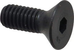 Unbrako - 3/8-16 UNC Hex Socket Drive, 82° Flat Screw - Alloy Steel, Black Oxide Finish, 1" OAL - Caliber Tooling