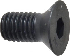 Unbrako - 1/2-13 UNC Hex Socket Drive, 82° Flat Screw - Alloy Steel, Black Oxide Finish, 1" OAL - Caliber Tooling