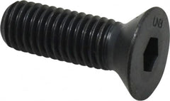 Unbrako - 1/2-13 UNC Hex Socket Drive, 82° Flat Screw - Alloy Steel, Black Oxide Finish, 1-1/2" OAL - Caliber Tooling