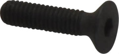 Unbrako - M3x0.50 Metric Coarse Hex Socket Drive, 90 to 92° Flat Screw - Grade 12.9 Alloy Steel, Black Oxide Finish, 12mm OAL - Caliber Tooling