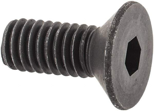 Unbrako - M4x0.70 Metric Coarse Hex Socket Drive, 90 to 92° Flat Screw - Grade 12.9 Alloy Steel, Black Oxide Finish, 10mm OAL - Caliber Tooling