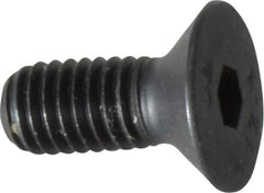 Unbrako - M5x0.80 Metric Coarse Hex Socket Drive, 90 to 92° Flat Screw - Grade 12.9 Alloy Steel, Black Oxide Finish, 12mm OAL - Caliber Tooling