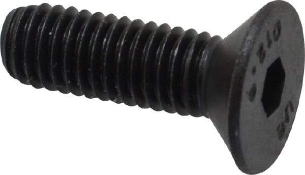 Unbrako - M5x0.80 Metric Coarse Hex Socket Drive, 90 to 92° Flat Screw - Grade 12.9 Alloy Steel, Black Oxide Finish, 16mm OAL - Caliber Tooling