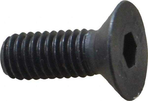 Unbrako - M6x1.00 Metric Coarse Hex Socket Drive, 90 to 92° Flat Screw - Grade 12.9 Alloy Steel, Black Oxide Finish, 16mm OAL - Caliber Tooling