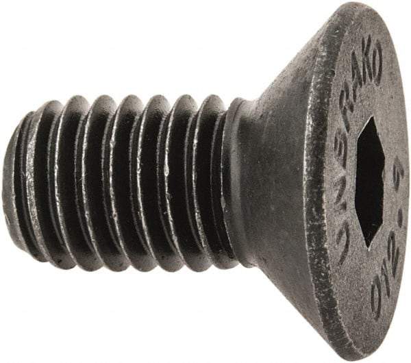 Unbrako - M8x1.25 Metric Coarse Hex Socket Drive, 90 to 92° Flat Screw - Grade 12.9 Alloy Steel, Black Oxide Finish, 16mm OAL - Caliber Tooling