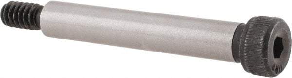 Unbrako - 1/4" Shoulder Diam x 1-1/2" Shoulder Length, #10-24 UNC, Hex Socket Shoulder Screw - 8 Alloy Steel, 0.357 to 3/8" Head Diam - Caliber Tooling