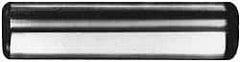 Made in USA - 10mm Diam x 60mm Pin Length Alloy Steel Standard Dowel Pin - Bright Finish, C 47-58 & C 60 (Surface) Hardness, 1 Beveled & 1 Rounded End - Caliber Tooling